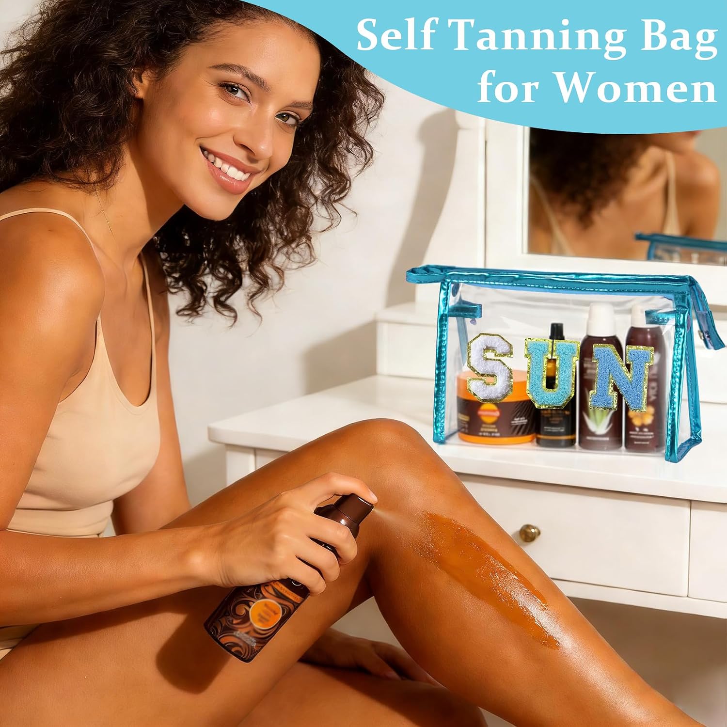 Thumbnail 5 de COSHAYSOO Sunscreen Bag Clear Makeup Toiletry Pouch – Clear Beach & Travel Organizer