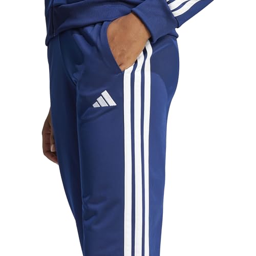 Detalle de Adidas Donna Essentials 3-Stripes Track Suit: blu scuro, taglia XL