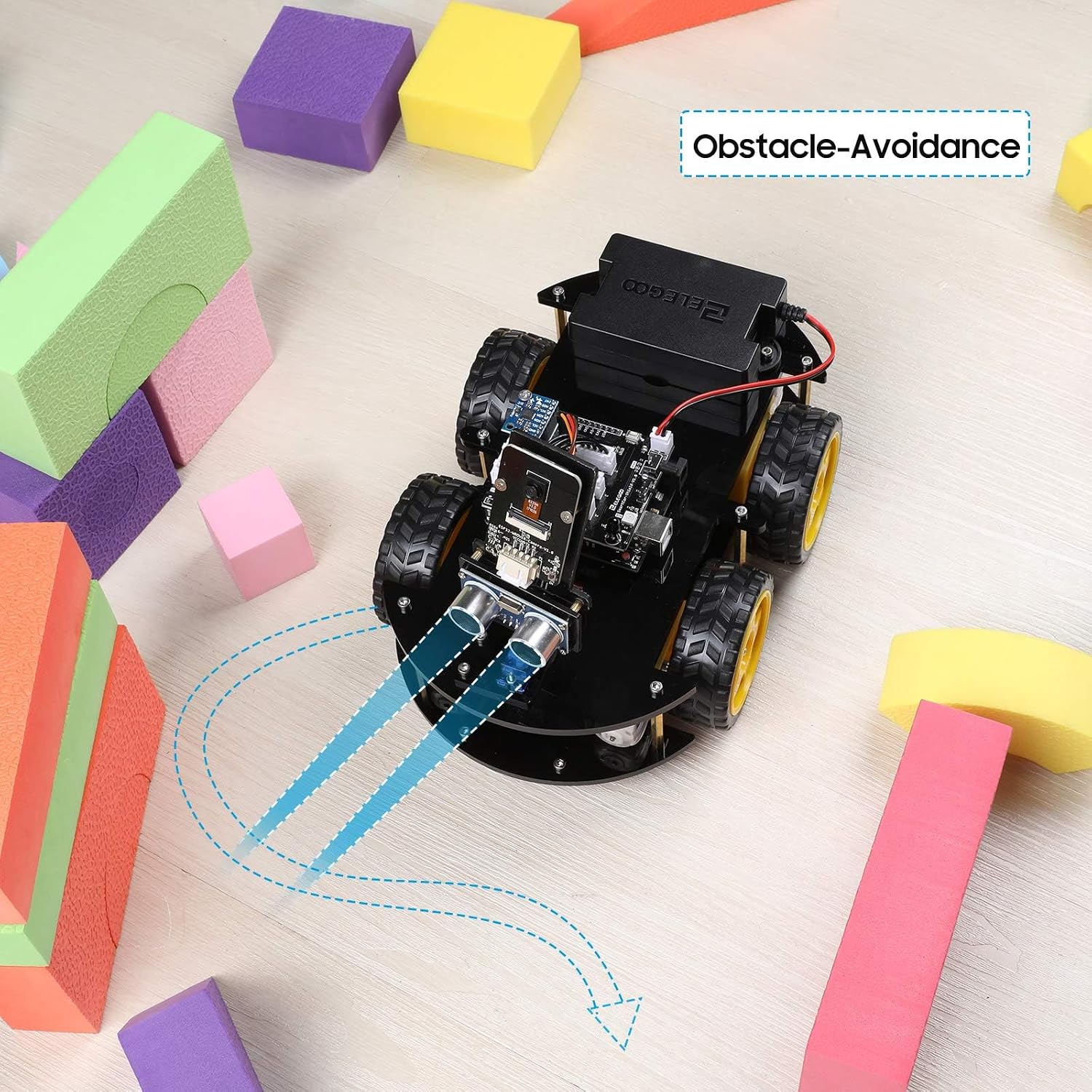Thumbnail 4 de ELEGOO UNO R3 Smart Robot Car Kit V4 for Kids 🤖
