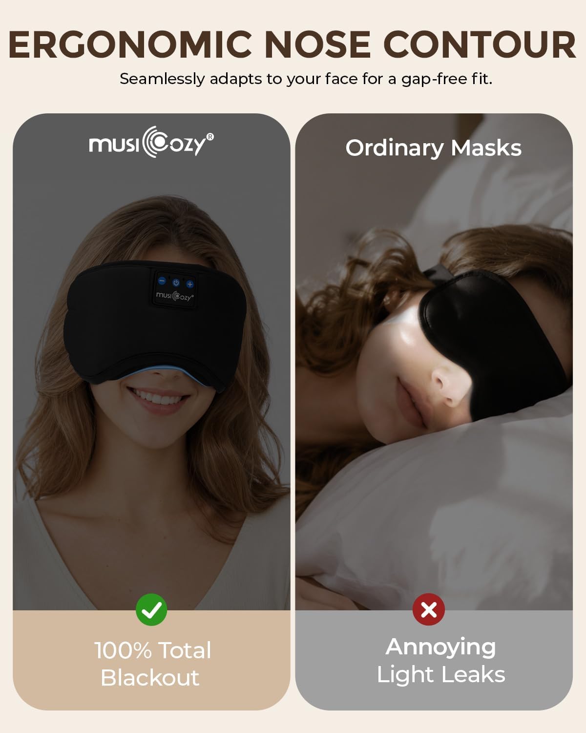 Thumbnail 6 de MUSICOZY Bluetooth Sleep Mask with 16H playtime