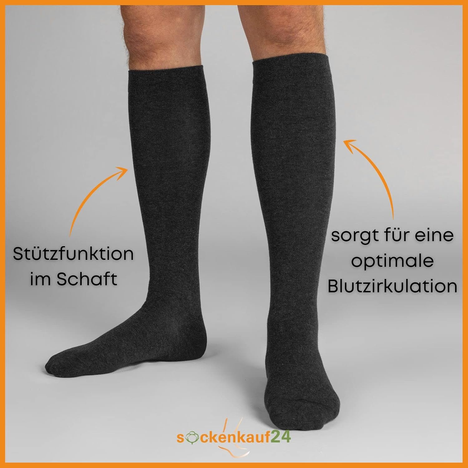 Detalle 2 de sockenkauf24 Stützstrümpfe Reisestrümpfe 1 Paar