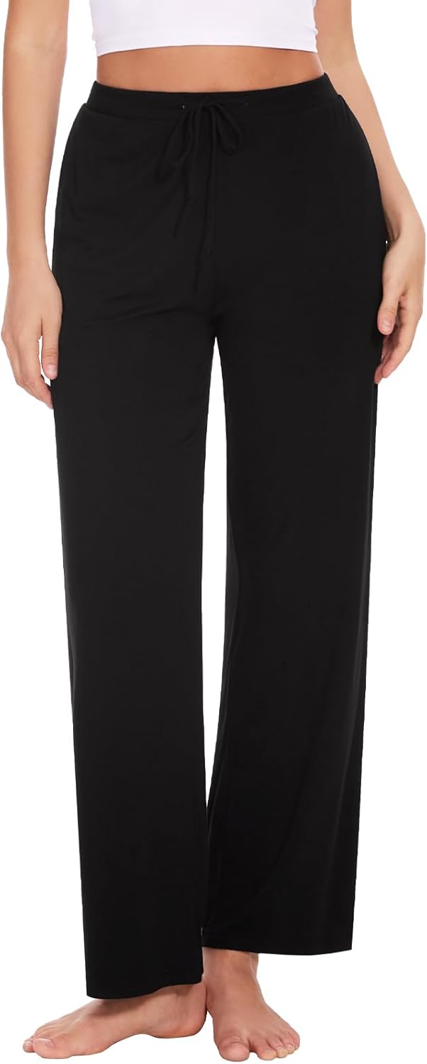 Thumbnail 1 de Knuffnee Women's Pyjama Bottoms – Soft Lounge Pants with Pockets (2 Pack)