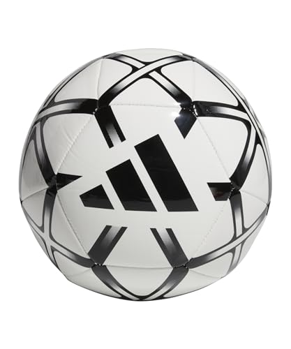 Detalle de Adidas Starlancer Club Ball Recreation Ball Size 5 – bianco/nero