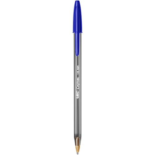 Detalle de BIC Cristal Large 1,6 mm Azul — Pack de 50 bolígrafos para la escuela y la oficina