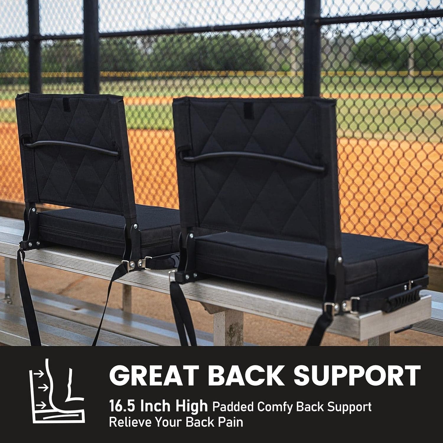 Thumbnail 2 de Sheenive Stadium Seat with Backrest, Padded 🎫