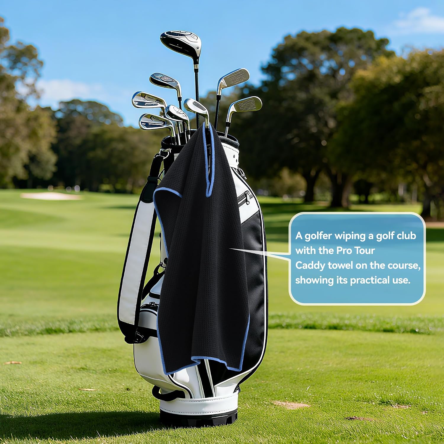 Detalle 2 de Mile High Life Golf Towel 17” x 40”