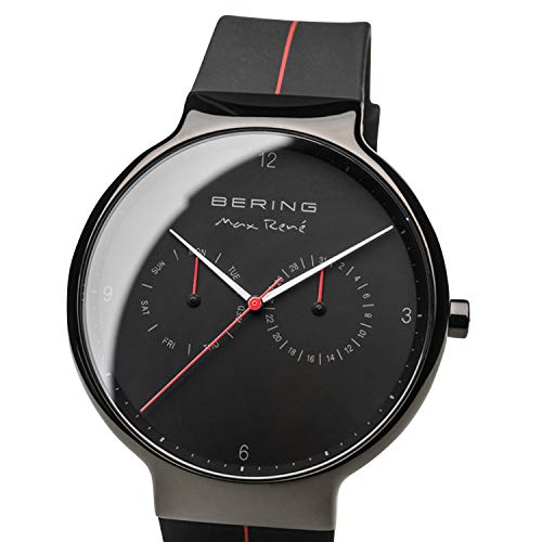 Thumbnail 1 de BERING 15542-423 Orologio da uomo al quarzo: cassa in acciaio inox nera 42 mm, vetro zaffiro e cinturino silicone
