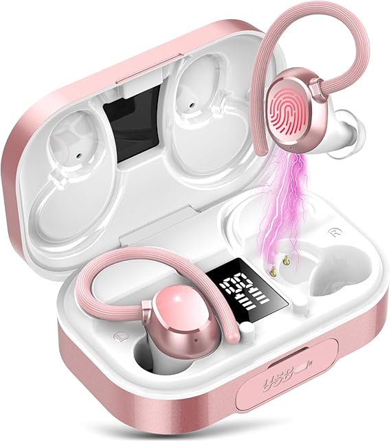 Detalle de Auriculares Inalambricos Deportivos Bluetooth 5.3 con Powerbank