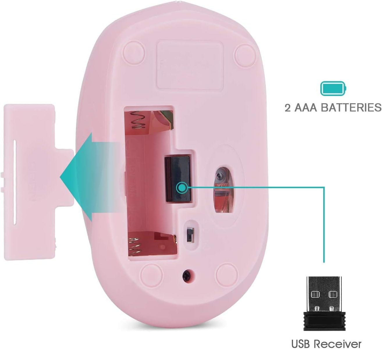 Thumbnail 4 de Rii RM100+ 2-Pack Ratón inalámbrico 1000 DPI 🖱