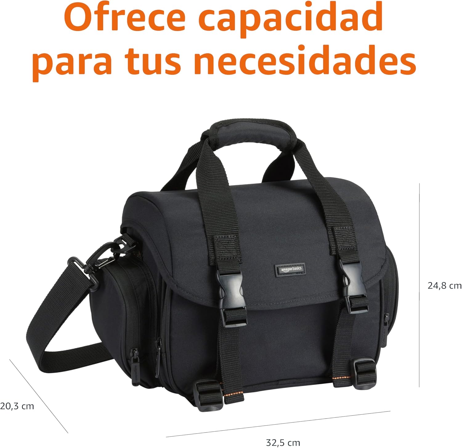 Thumbnail 3 de Amazon Basics Bolsa de hombro para cámara SLR grande, acolchada 📷