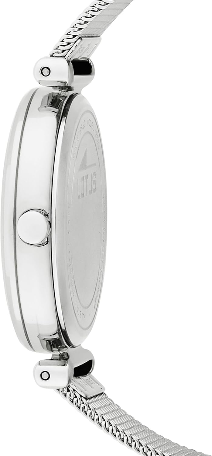Thumbnail 1 de LOTUS Reloj Mujer Analógico de Acero Inoxidable 316L Plateado – Movimiento de Cuarzo, 5 ATM