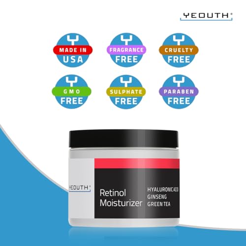 Detalle de YEOUTH Crema Retinol con Ácido Hialurónico y Ginseng