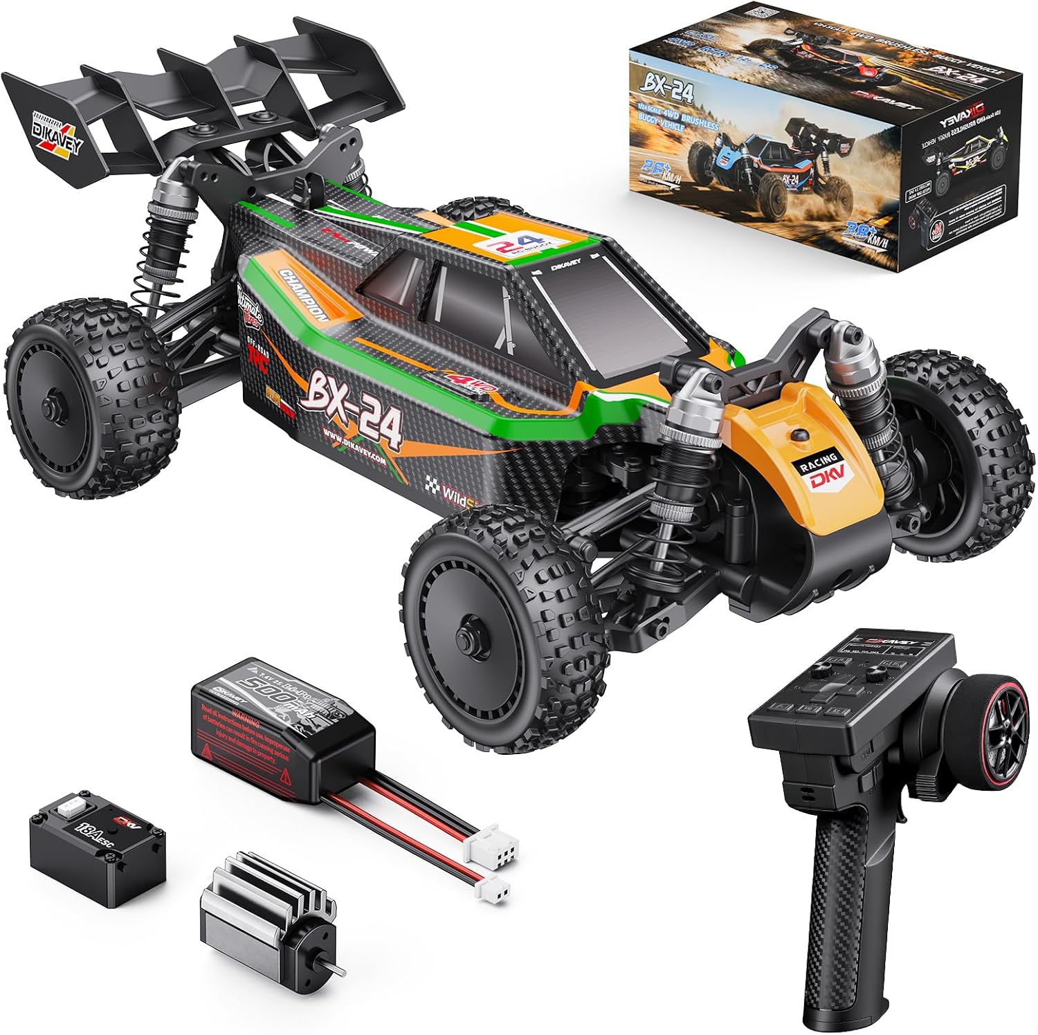 Detalle de DIKAVEY RC Buggy 1/24 Scale