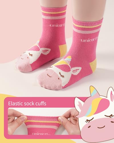 Detalle de Kyopp Chaussettes enfant 25-28 en coton, motifs animaux, 10 paires