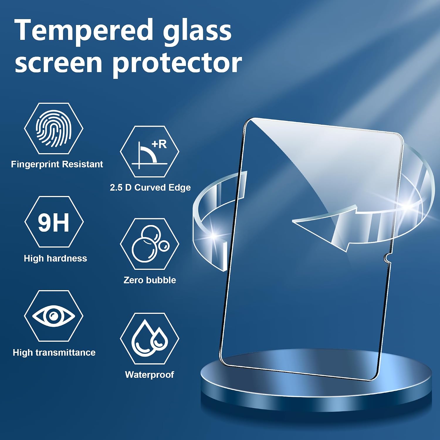 Detalle de Fitudoos 2-teiliges Panzerglas-Display-Schutzfolie-Set für Xiaomi Redmi Pad Pro & Redmi Pad 2 Pro (12,1 Zoll)