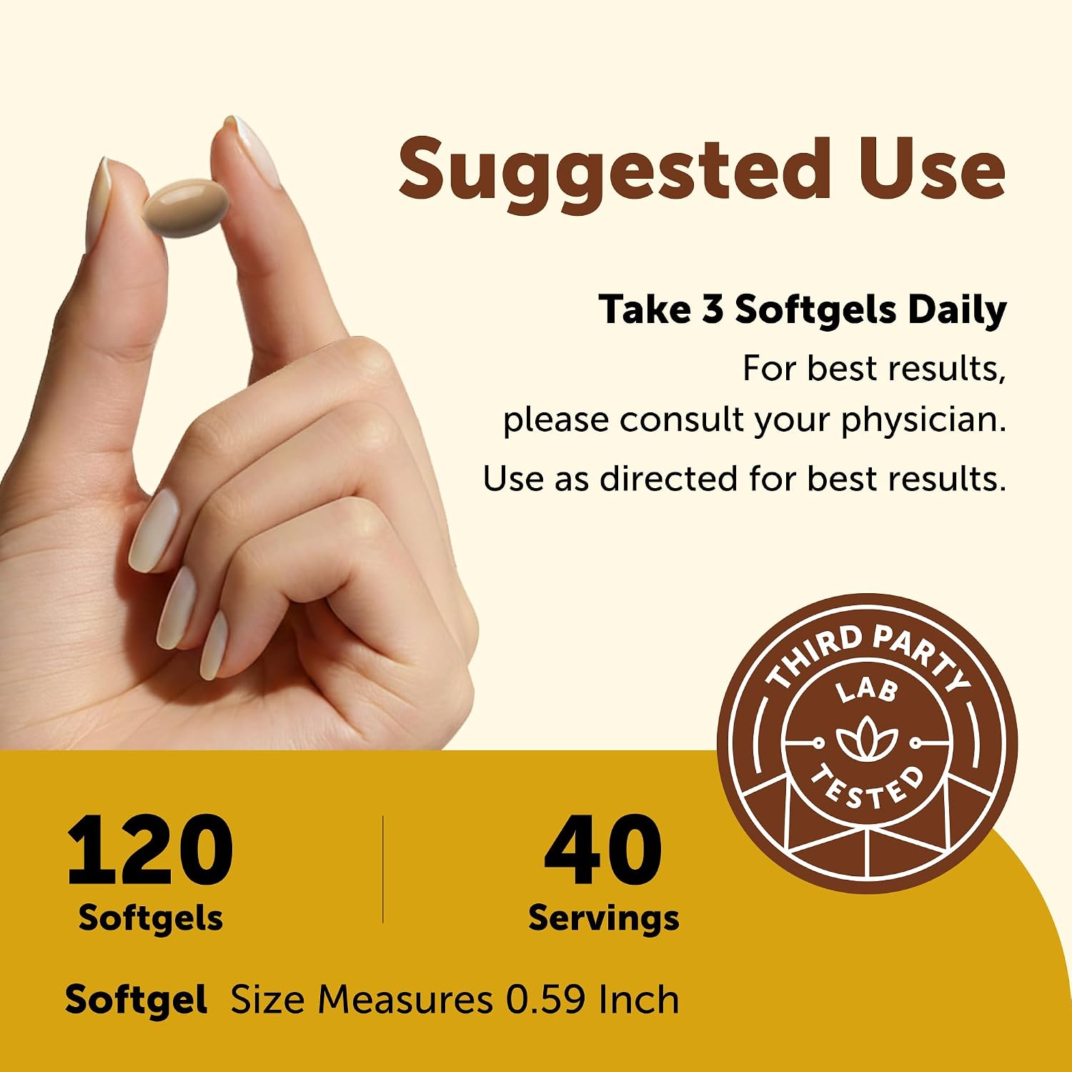Detalle de Micro Ingredients Nattokinase Supplement, 120 Softgels