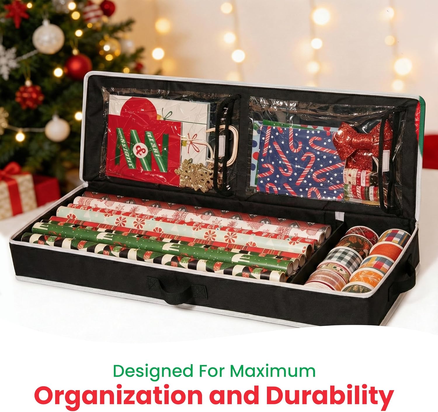 Thumbnail 2 de Handy Laundry Gift Wrap Organizer, Fits 18-24 Rolls