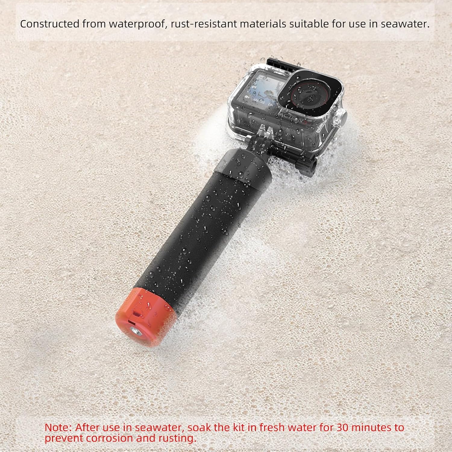 Thumbnail 2 de Vkesen Osmo Action Accessories Kit: Floating Handle + Waterproof Case for Osmo Action 3–5 Pro