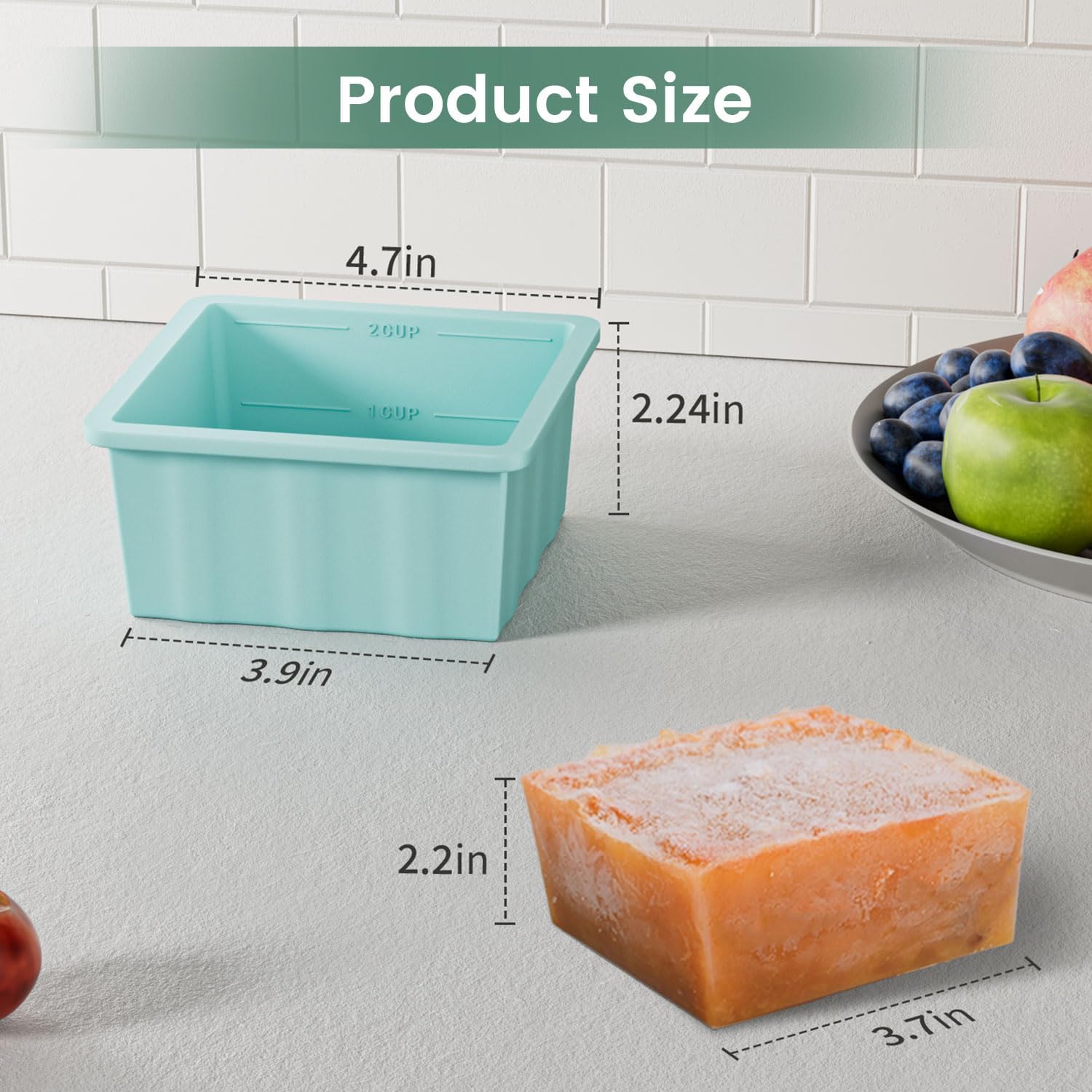 Thumbnail 5 de Silicone Soup Freezer Tray 4-Pack