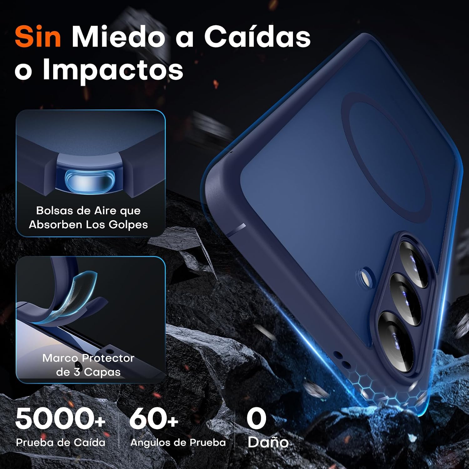 Thumbnail 3 de TOCOL Funda Galaxy S25 Magnética Azul Marino