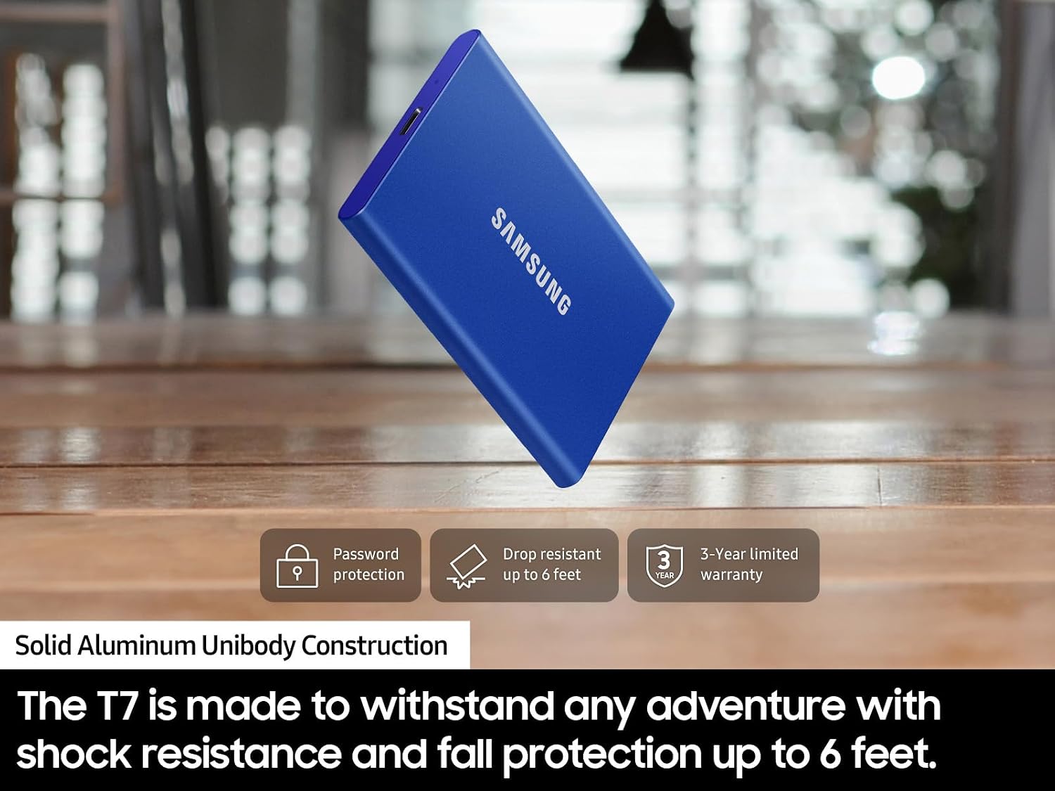 Thumbnail 6 de Samsung T7 Portable SSD 1TB Titan Gray (USB 3.2 Gen 2) – Up to 1,050 MB/s