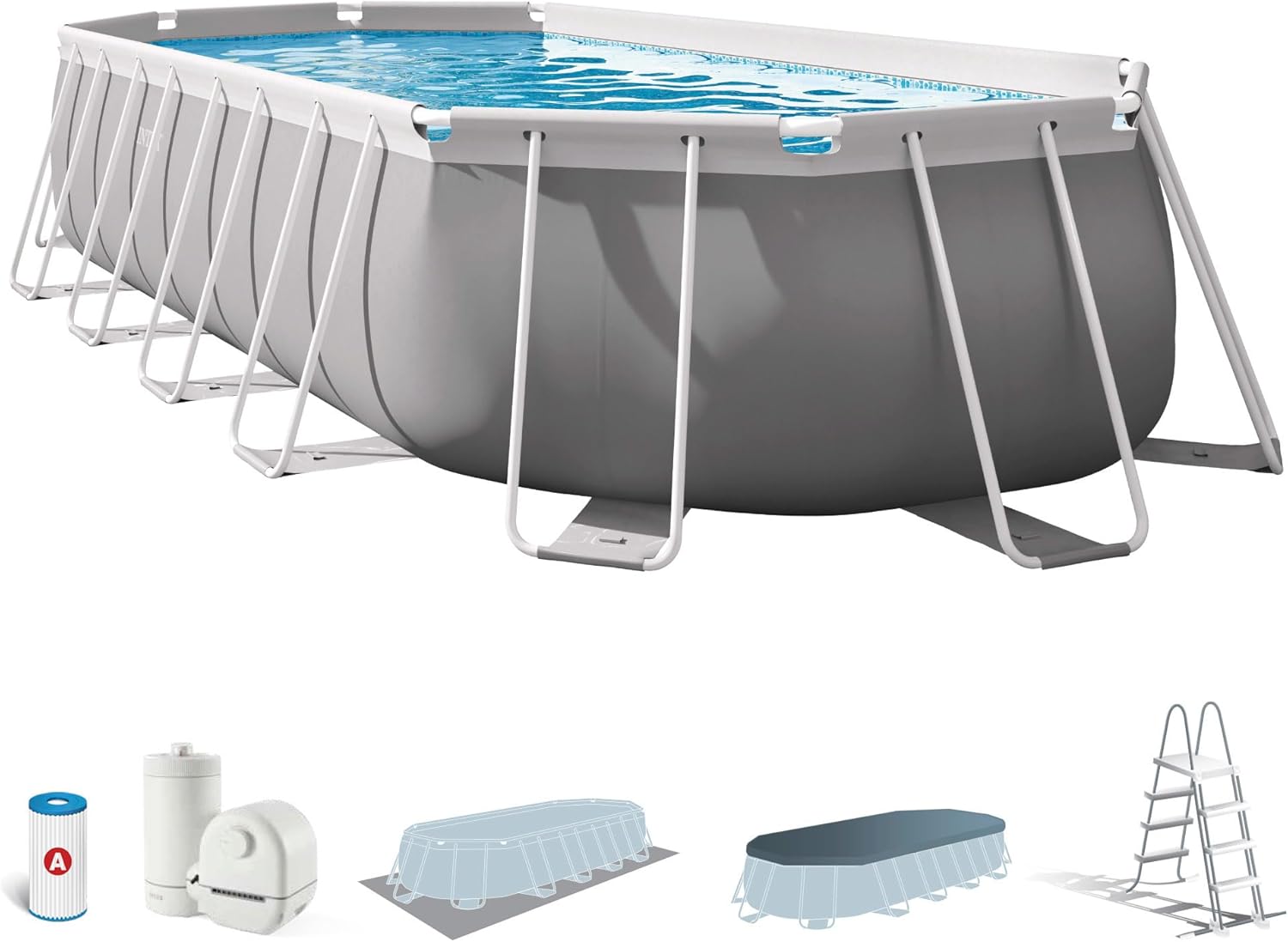 Detalle de Intex 26798NP piscina oval prism 610x305 cm