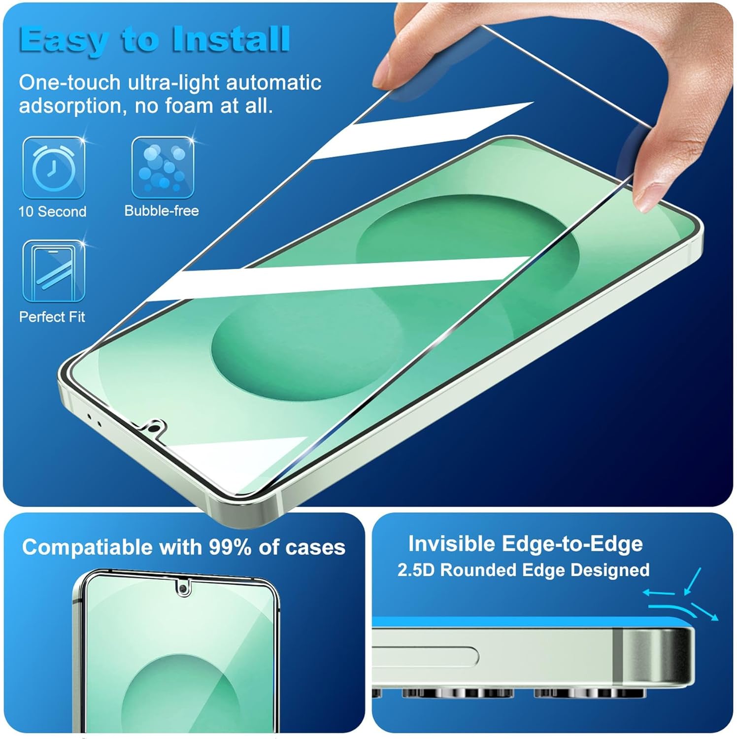 Thumbnail 3 de Samsung Galaxy S26 Plus 6.7" Screen Protector 3-Pack