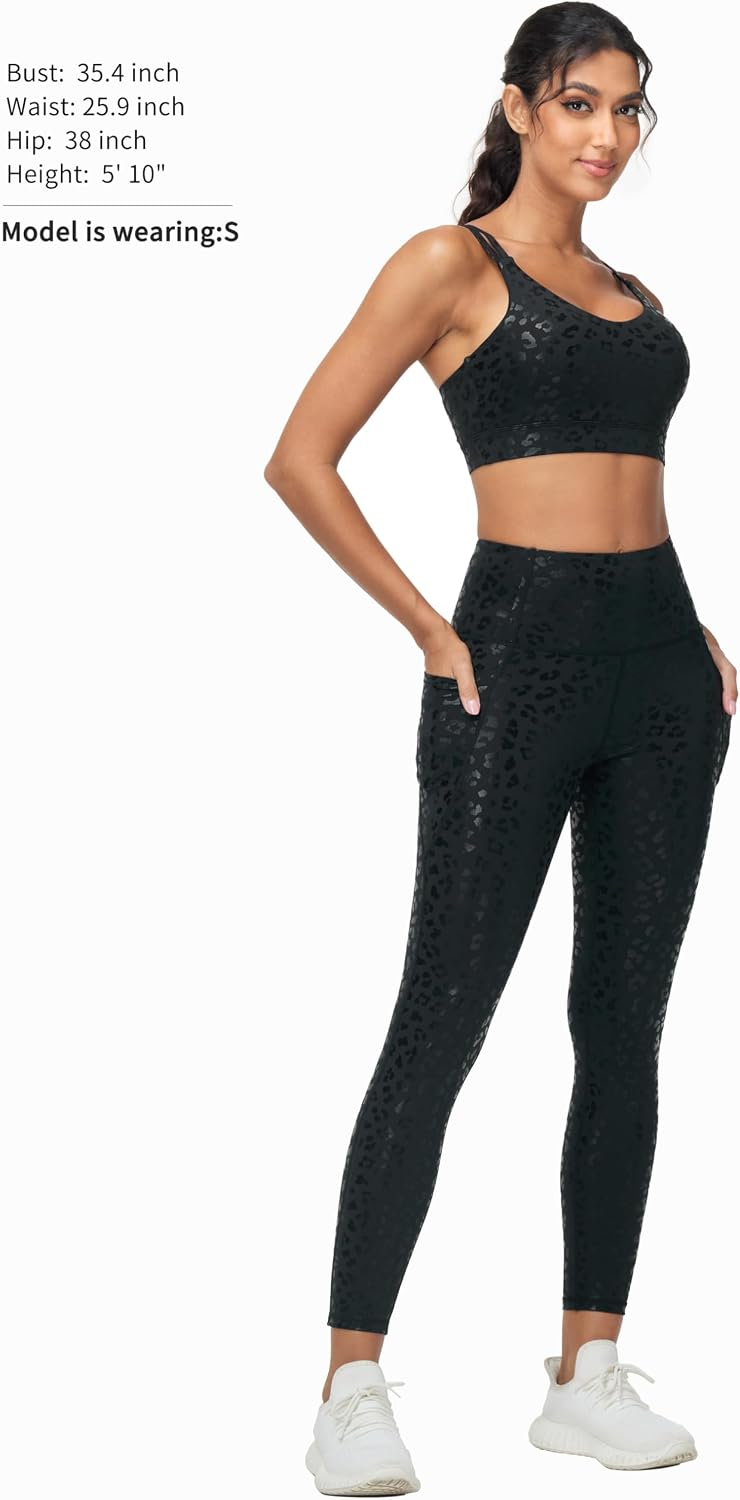 Thumbnail 6 de THE GYM PEOPLE High Waist Leggings with 4-Way Stretch and Side Pockets