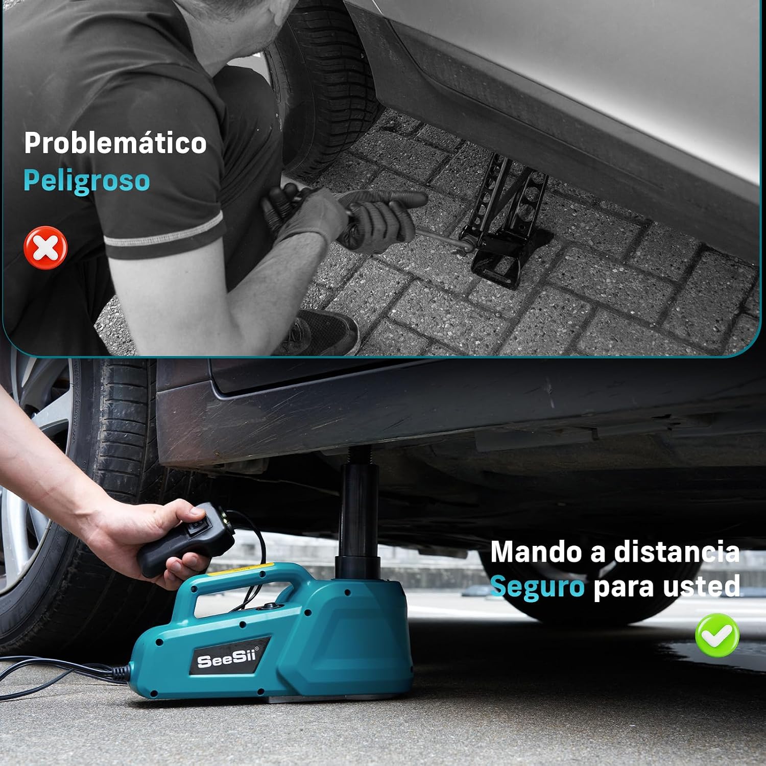 Thumbnail 4 de SEESII Gato Hidráulico 5T 12V para coche