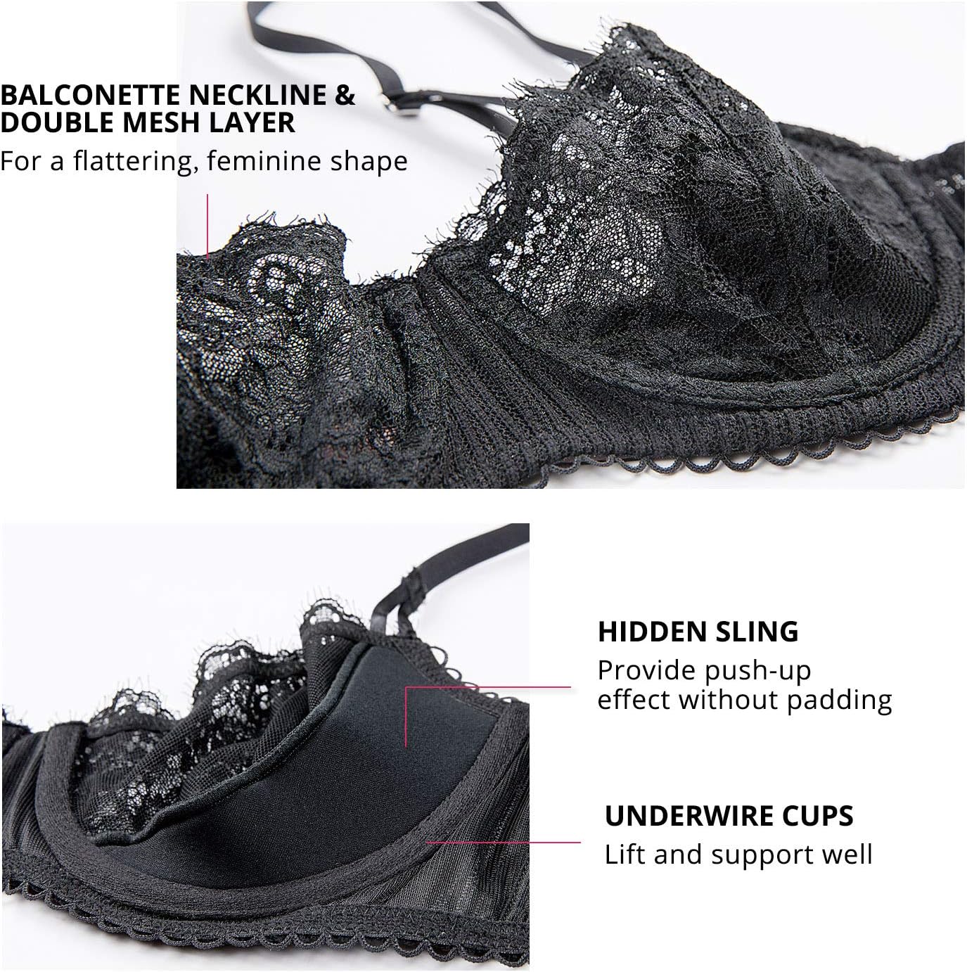 Thumbnail 4 de DOBREVA Soutien-gorge balconnet 1 taille đ