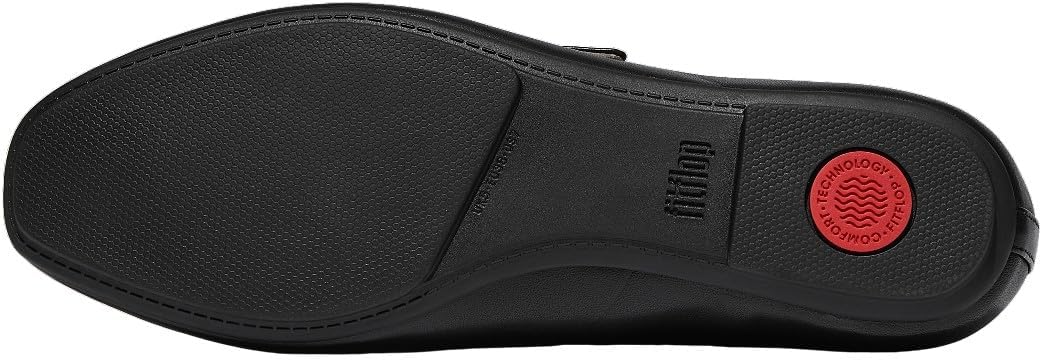 Detalle de Fitflop Mary Jane women’s ballerina shoes in black