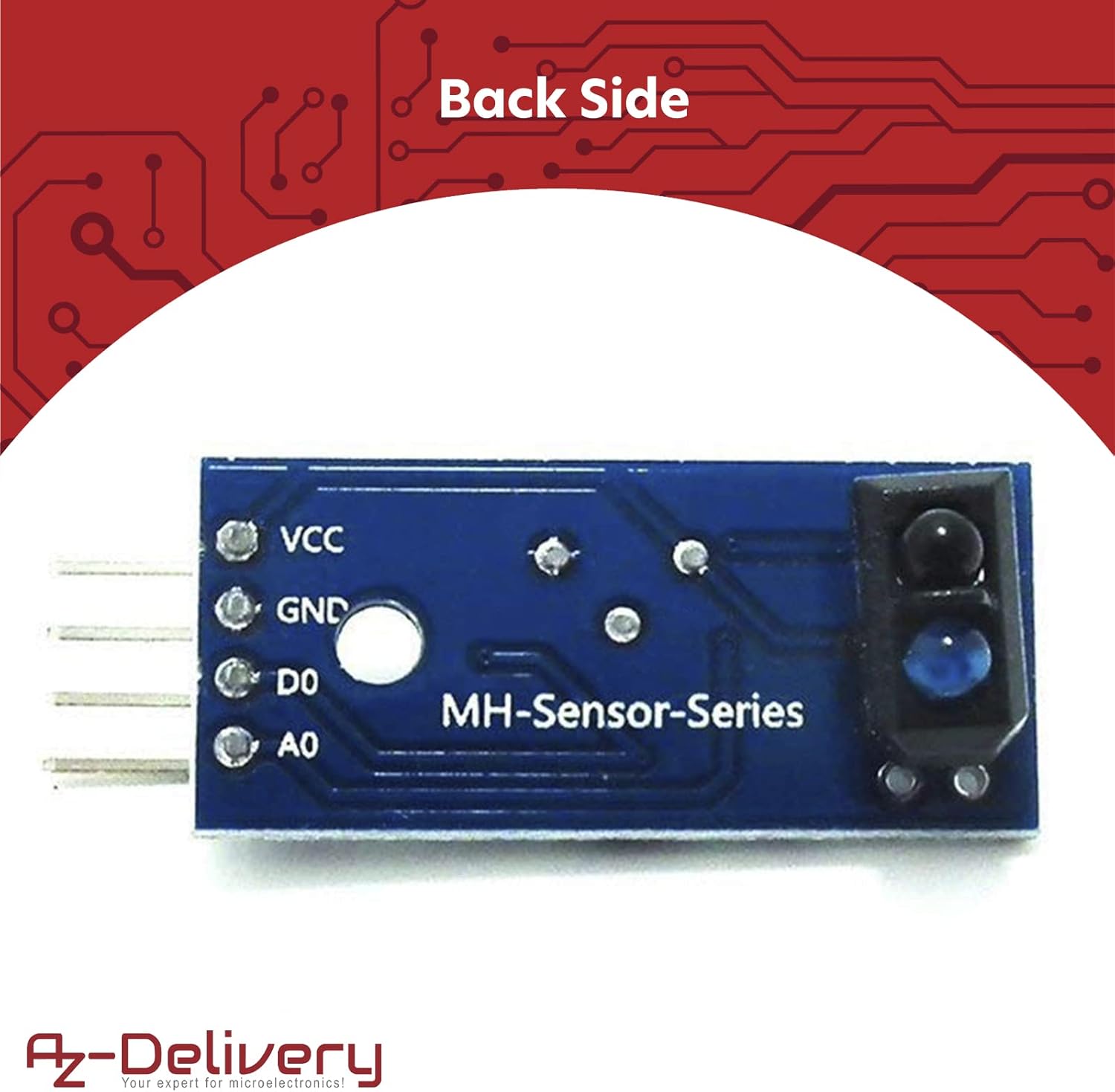 Thumbnail 2 de AZDelivery 3× TCRT5000 IR infrarouge suiveur de lignes, compatible Arduino et Raspberry Pi (avec e-book)
