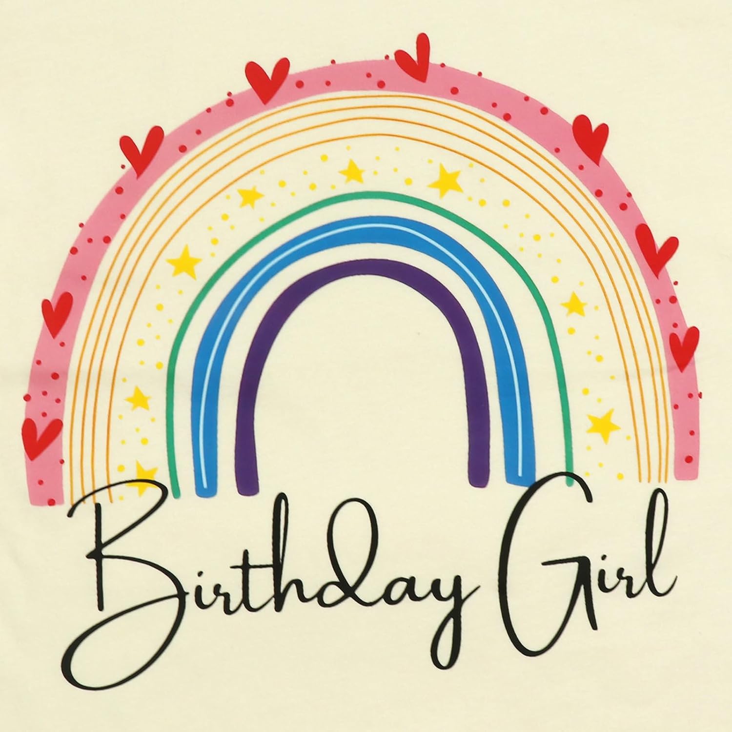 Detalle 2 de Girl Birthday Shirt 2–7T – Cotton Short Sleeve Birthday Girl Tee