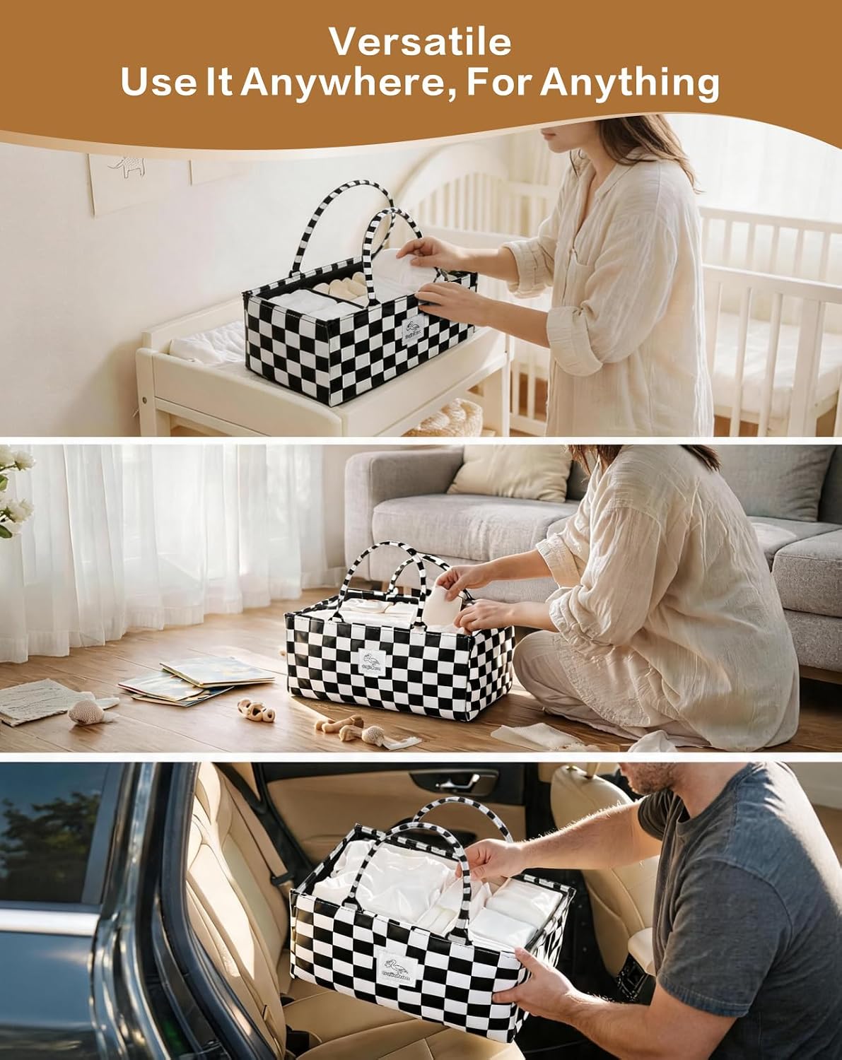 Thumbnail 6 de Gajiuhon Diaper Caddy Organizer, 40-Diaper Capacity