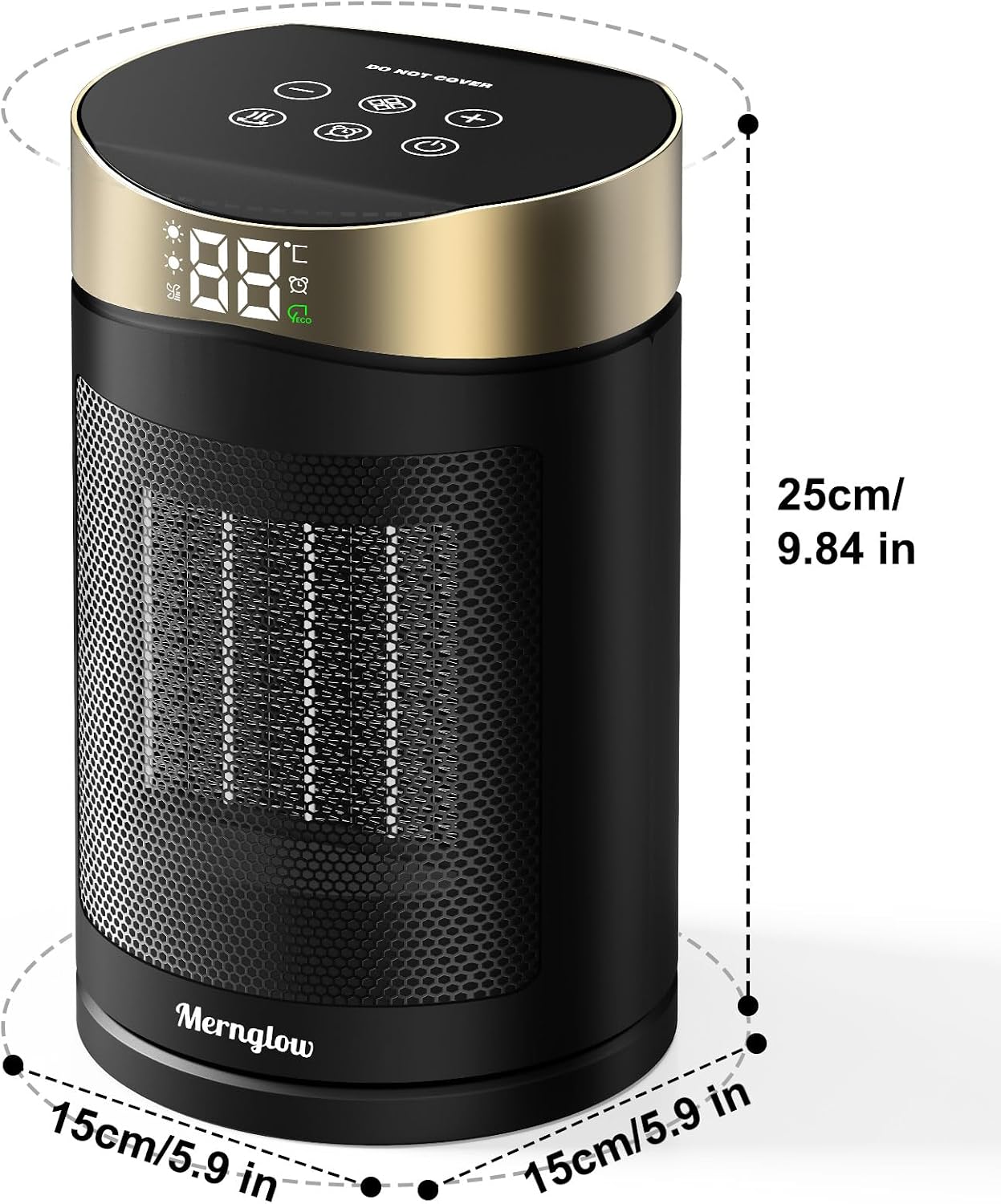 Detalle 2 de Electric Heater 1500W Portable PTC Ceramic Heater 📢
