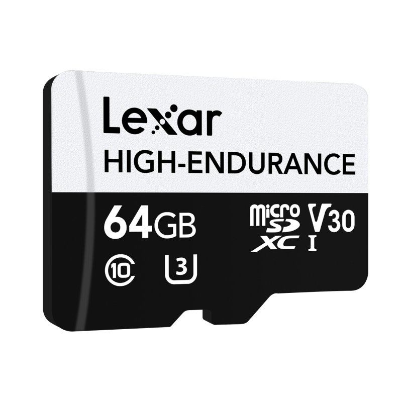 Detalle 2 de Tarjeta MicroSD Lexar High-Endurance 64GB: perfecta para grabación continua en videovigilancia y action cams