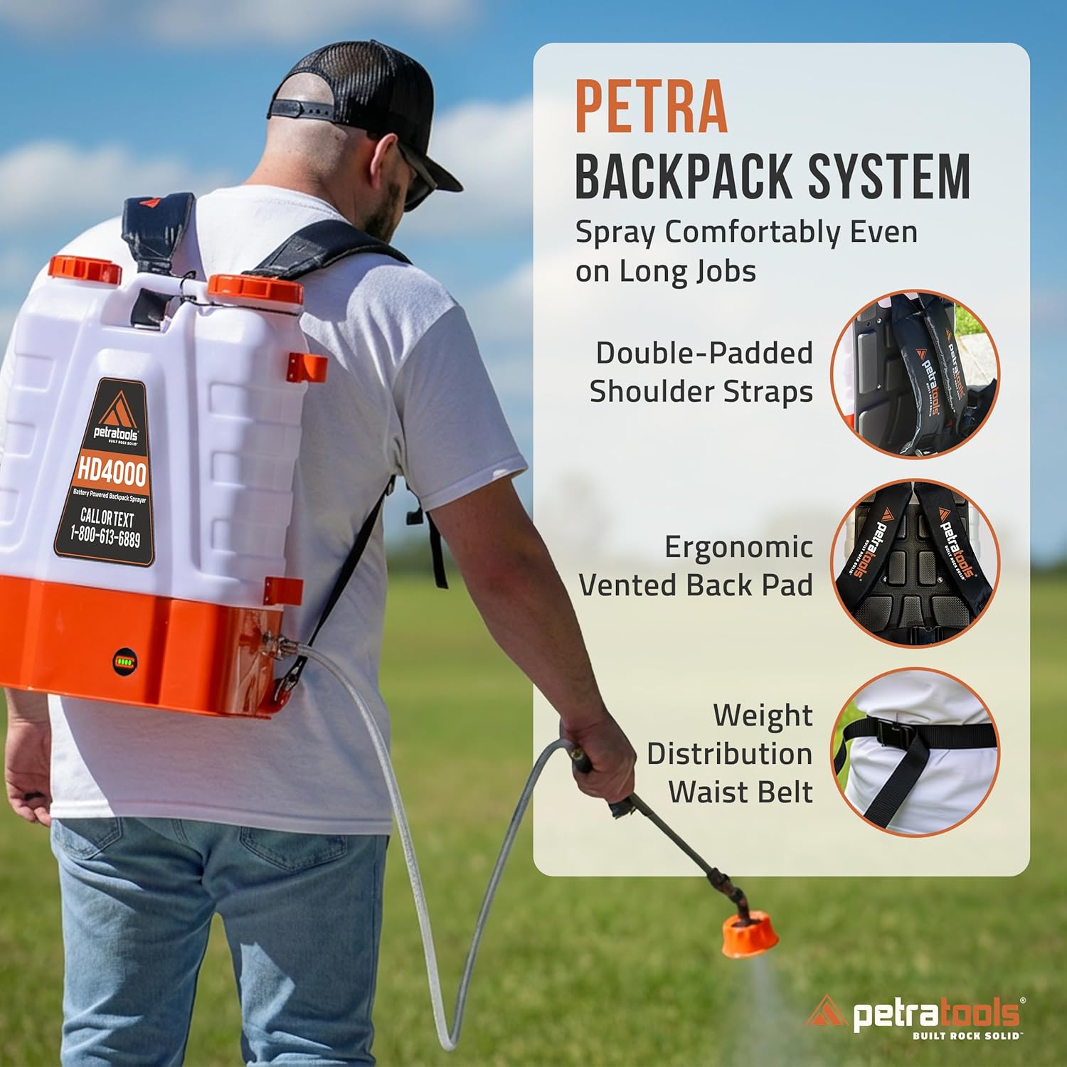 Thumbnail 4 de PetraTools Electric Backpack Sprayer 6-Hour Runtime