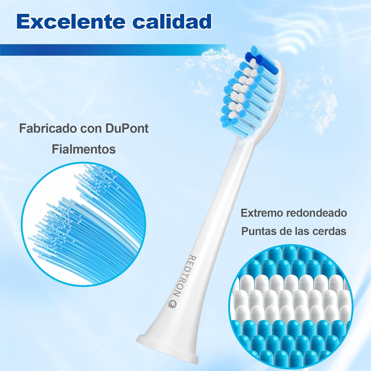 Thumbnail 3 de REDTRON Cabezales para Philips Pro Results - Paquete de 8 🪥