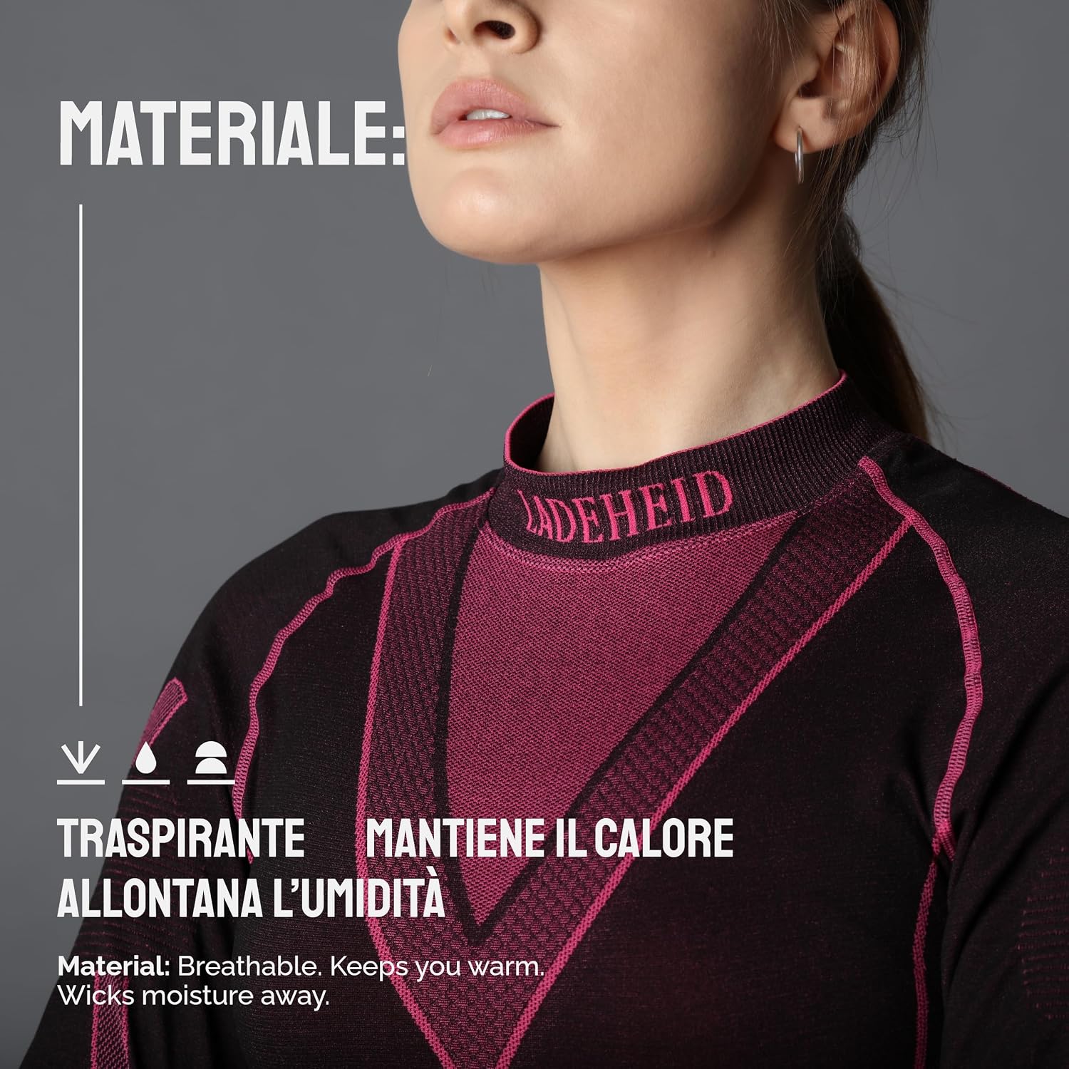 Detalle 2 de Ladeheid Maglia Termica Donna Manica Lunga