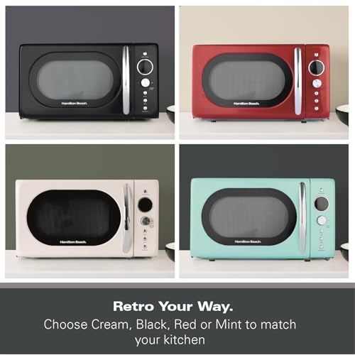 Thumbnail 3 de Hamilton Beach HB70H20B Microwave: Retro 20L, 700W with Digital Display