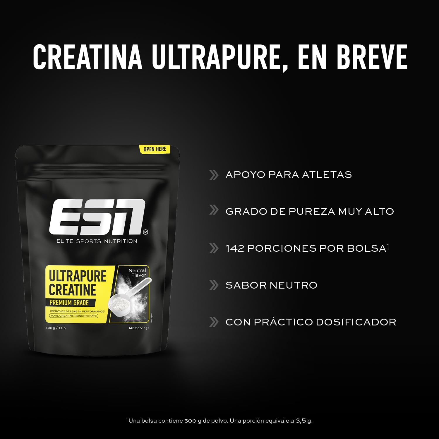 Thumbnail 2 de ESN Creatina Monohidrato Ultrapura 500 g