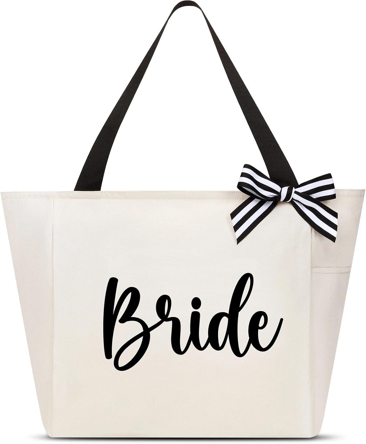Detalle de Vavabox Handtasche Damen A-Z Reißverschluss Schultertasche – stilvolles Geschenk für Braut, Brautjungfern und Alltag