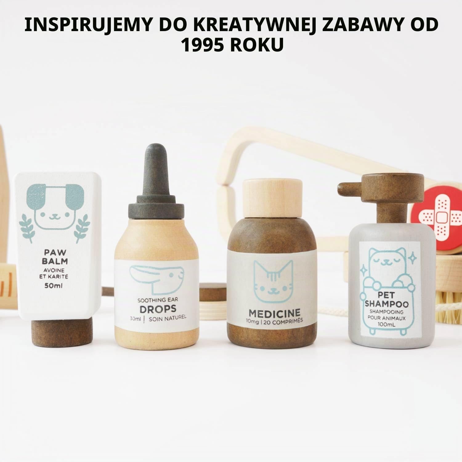 Detalle 1 de Le Toy Van TV292 – drewniana walizka weterynaryjna z akcesoriami, FSC