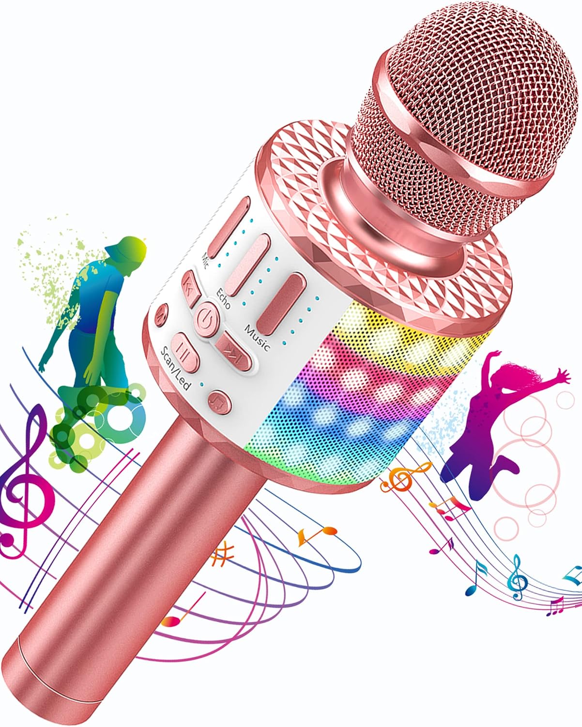Detalle de Micrófono Karaoke Bluetooth portátil 3000 mAh