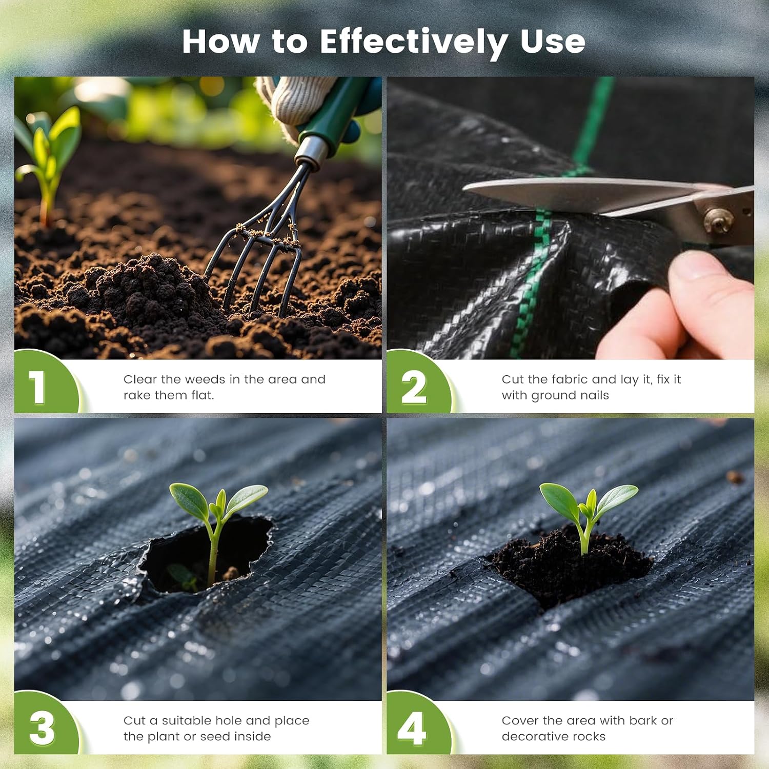 Thumbnail 6 de Heavy Duty Weed Control Membrane 3Mx10M for Gardens