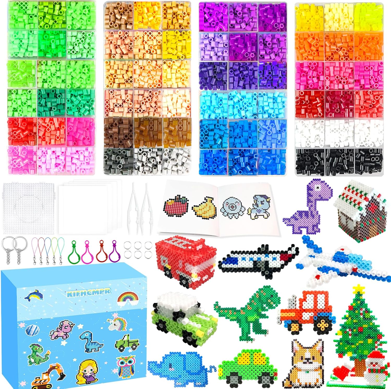Detalle de KIFHCMPR Bügelperlen Set 72 Farben, 5 mm
