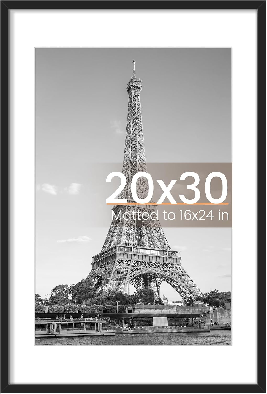 Imagen de upsimples 20x30 Poster Frame with Mat for 16x24 or 20x30 (Black) en OfertitasTOP