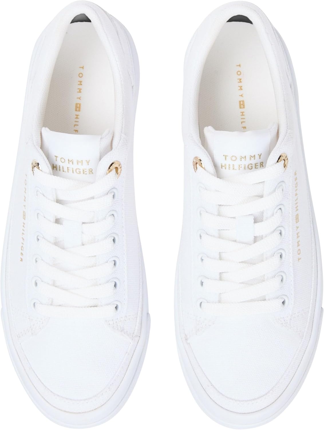 Thumbnail 4 de Tommy Hilfiger TH Foxing Platform Canvas Fw0fw09480, Basso Top Donna