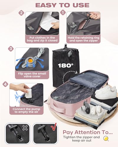 Thumbnail 5 de SZLX Mochila al Vacio con Bomba para Viaje: 40x30x20 cm, USB y Organización Inteligente