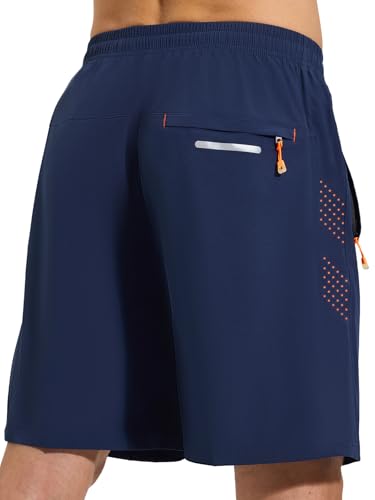 Detalle de Cimic Pantalón corto de running para hombre con bolsillos y ventilación